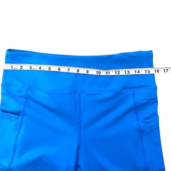 Zyia Active Light N Tight Hi-Rise Crop 17” Leggings Royal Blue - Picture 9 of 11